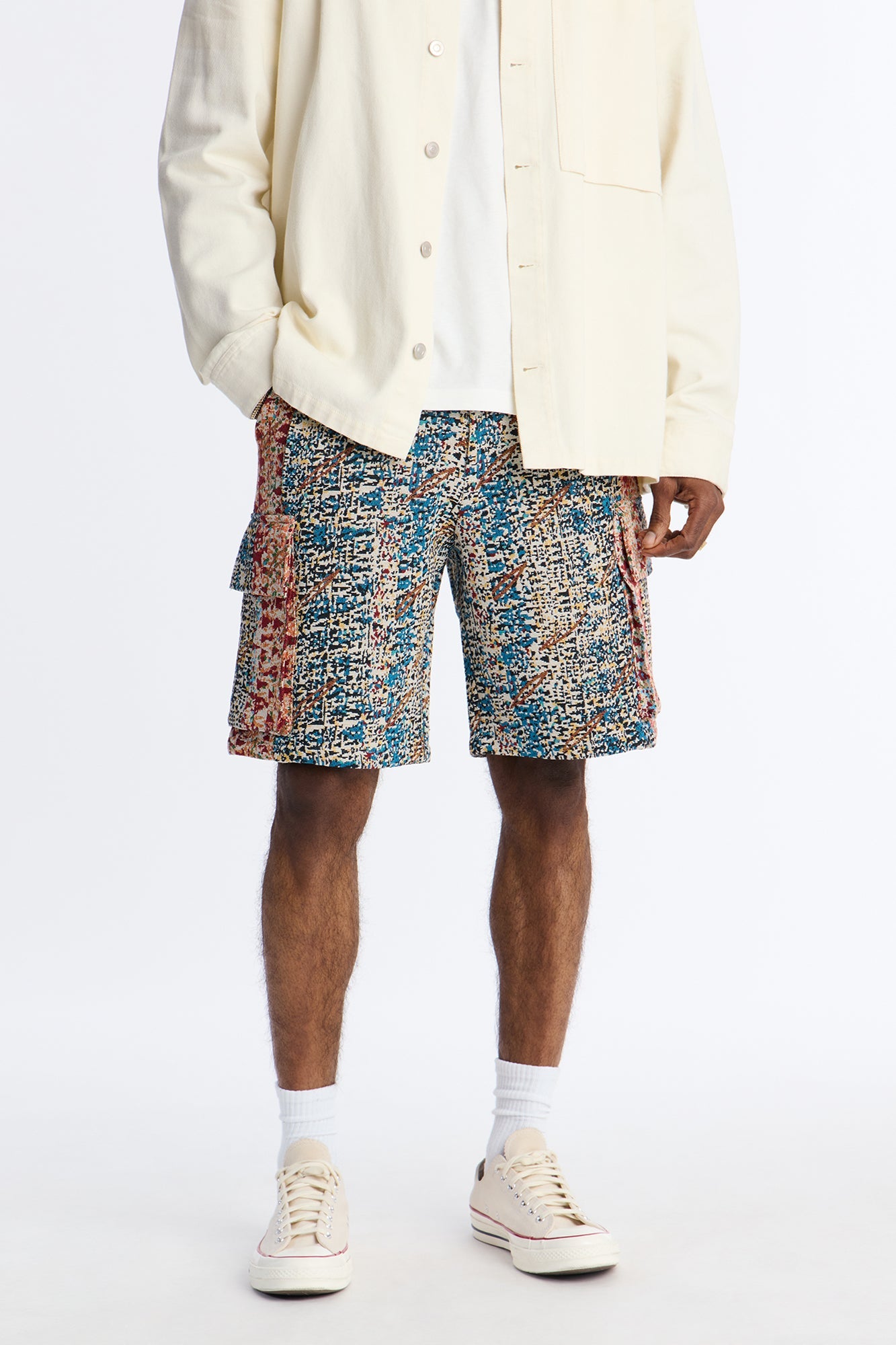 Baggy Nomadic Tapestry Cargo Short - Multi Color