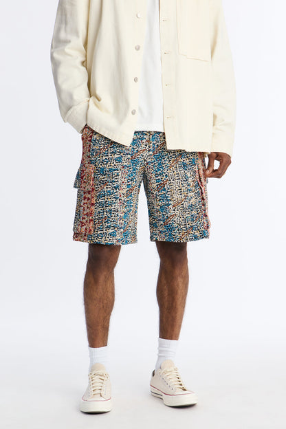 Baggy Nomadic Tapestry Cargo Short - Multi Color