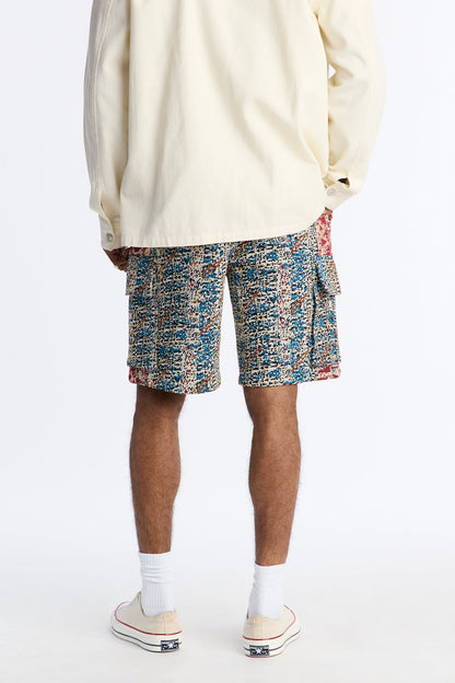 Baggy Nomadic Tapestry Cargo Short - Multi Color