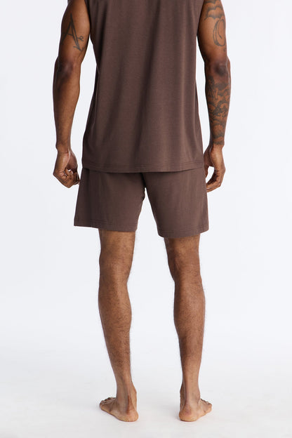 Essential Modal Lounge Shorts - Chocolate