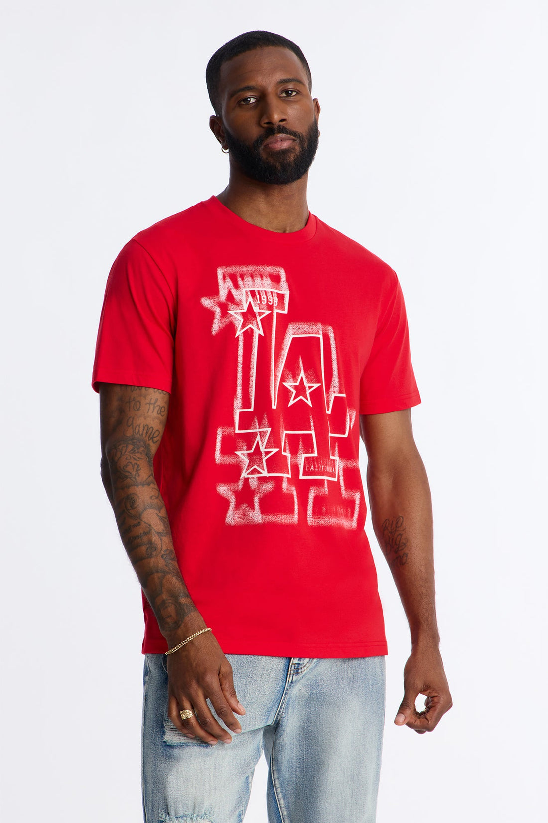 LA Angels California Graphic Short Sleeve Tee - Red