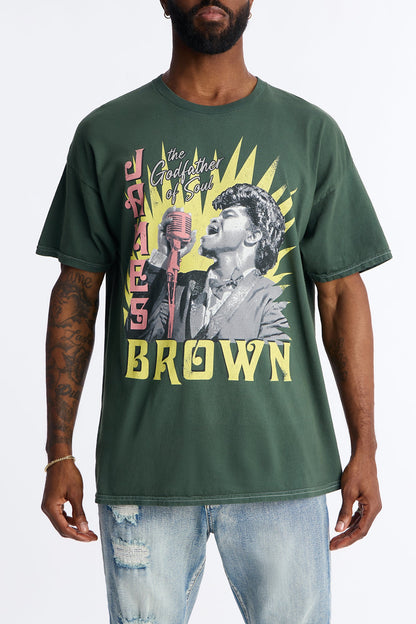 James Brown Oversized Short Sleeve Tee - Hunter Green