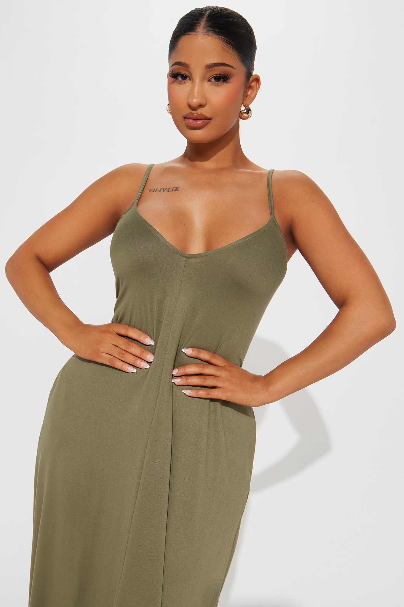 Simple Saturday Maxi Dress - Olive