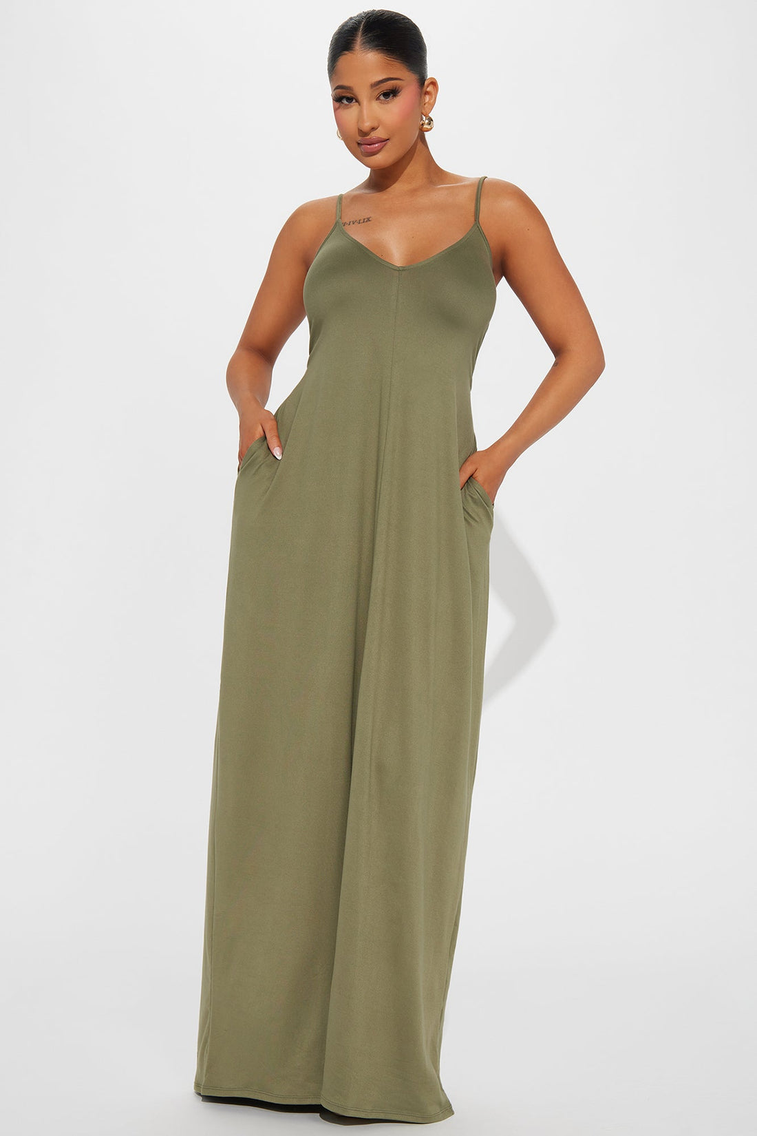 Simple Saturday Maxi Dress - Olive