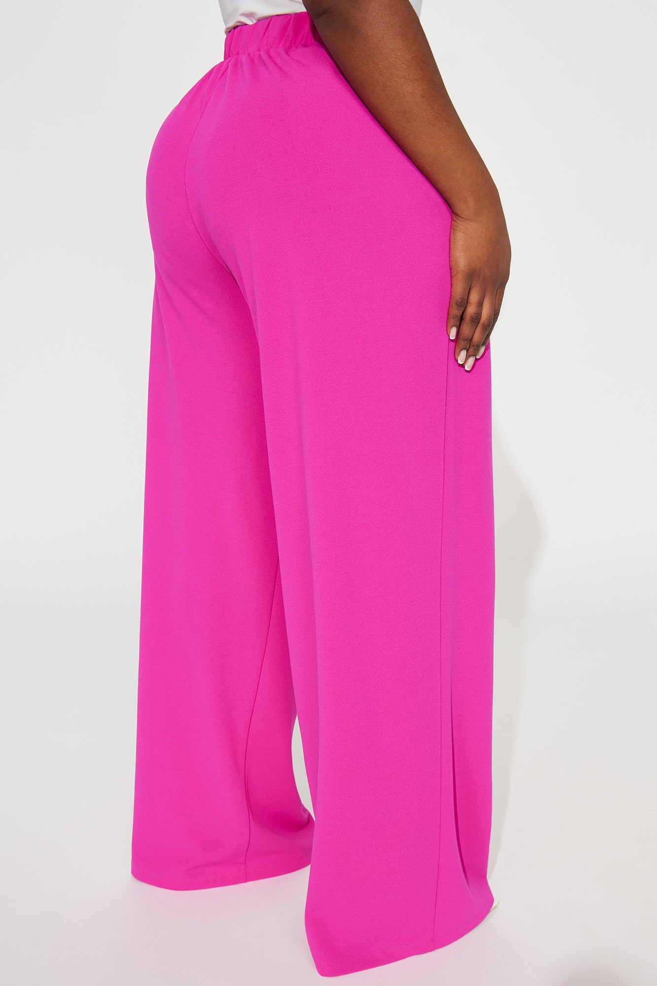 What Matters Most Wide Leg Trouser - Fuchsia