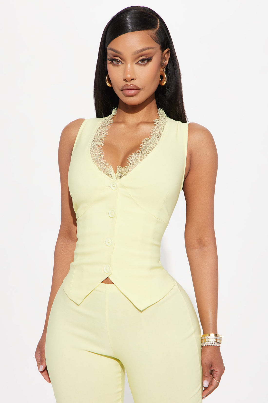 Give Me Everything Capri Jumpsuit - Butter Yellow