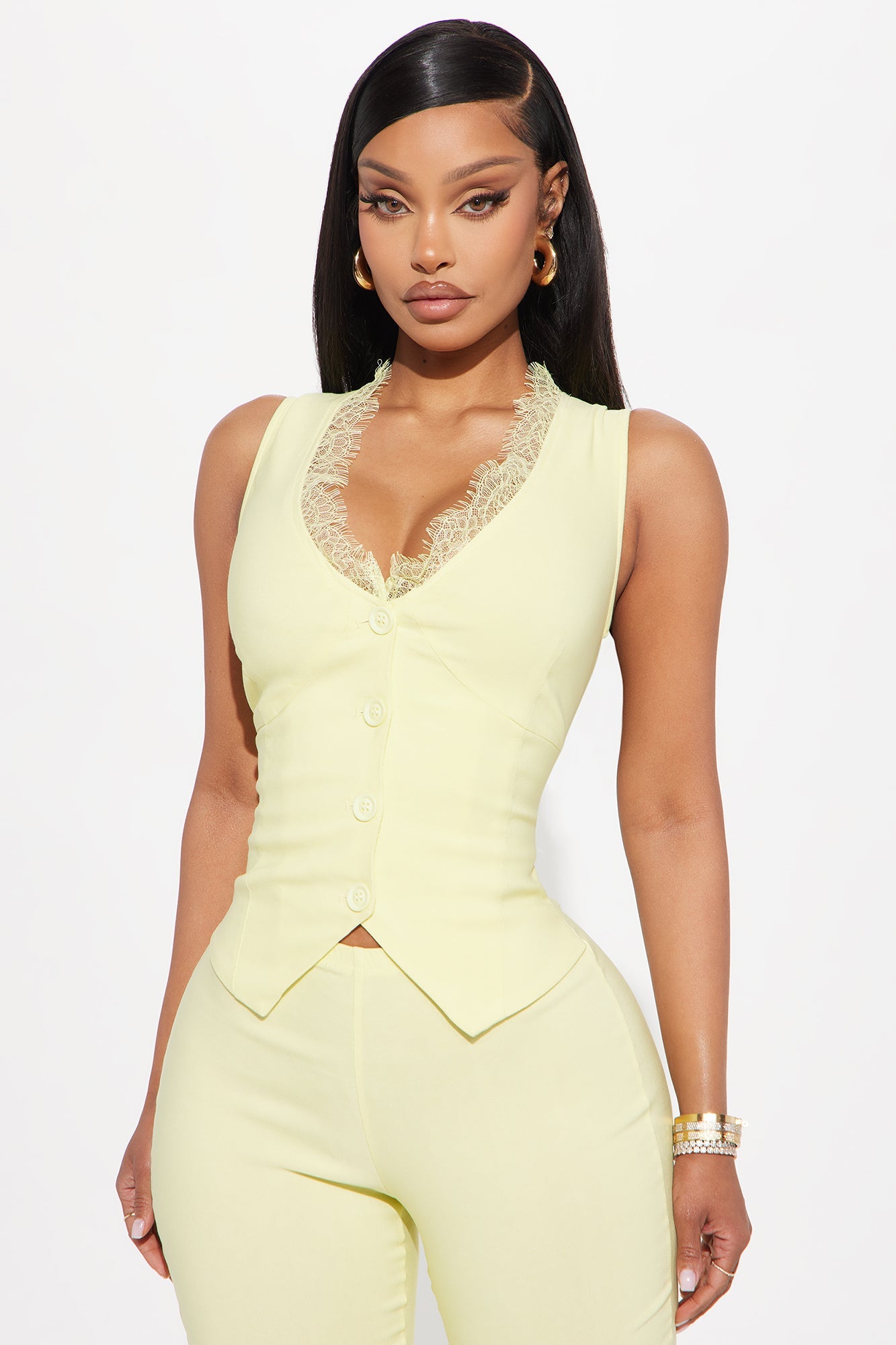 Give Me Everything Capri Jumpsuit - Butter Yellow