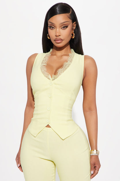 Give Me Everything Capri Jumpsuit - Butter Yellow