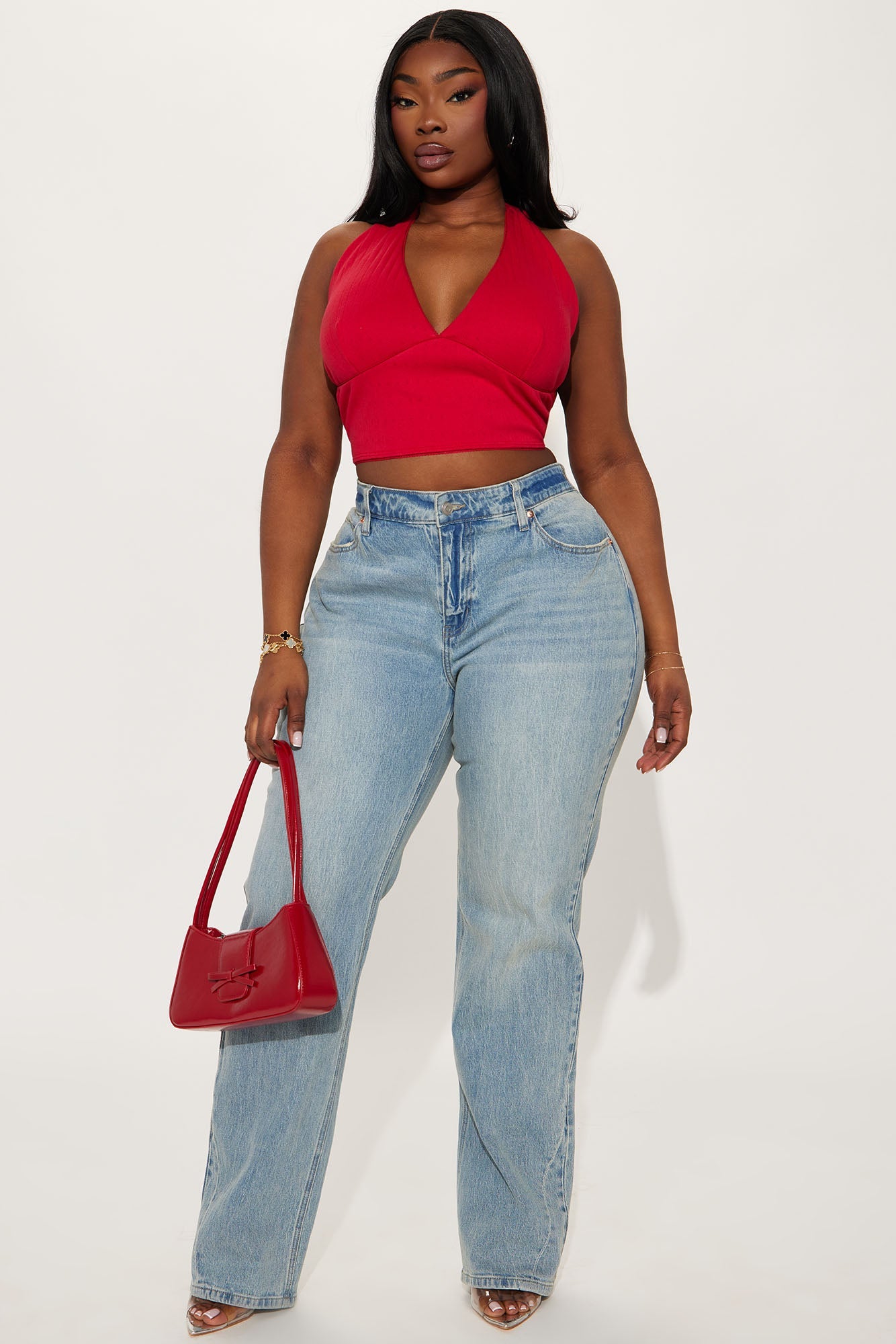 Tall Deserved It Stretch Straight Leg Jeans - Light Wash