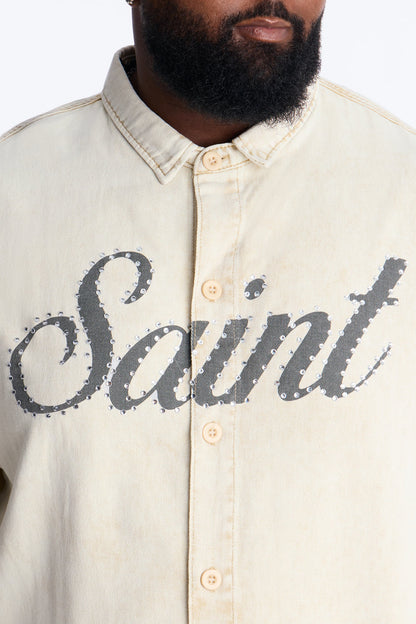 Saint Blaze Button Up Shirt - Tan