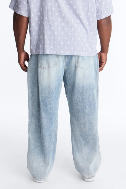 Baggy Decon Structured Jean - Light Blue Wash