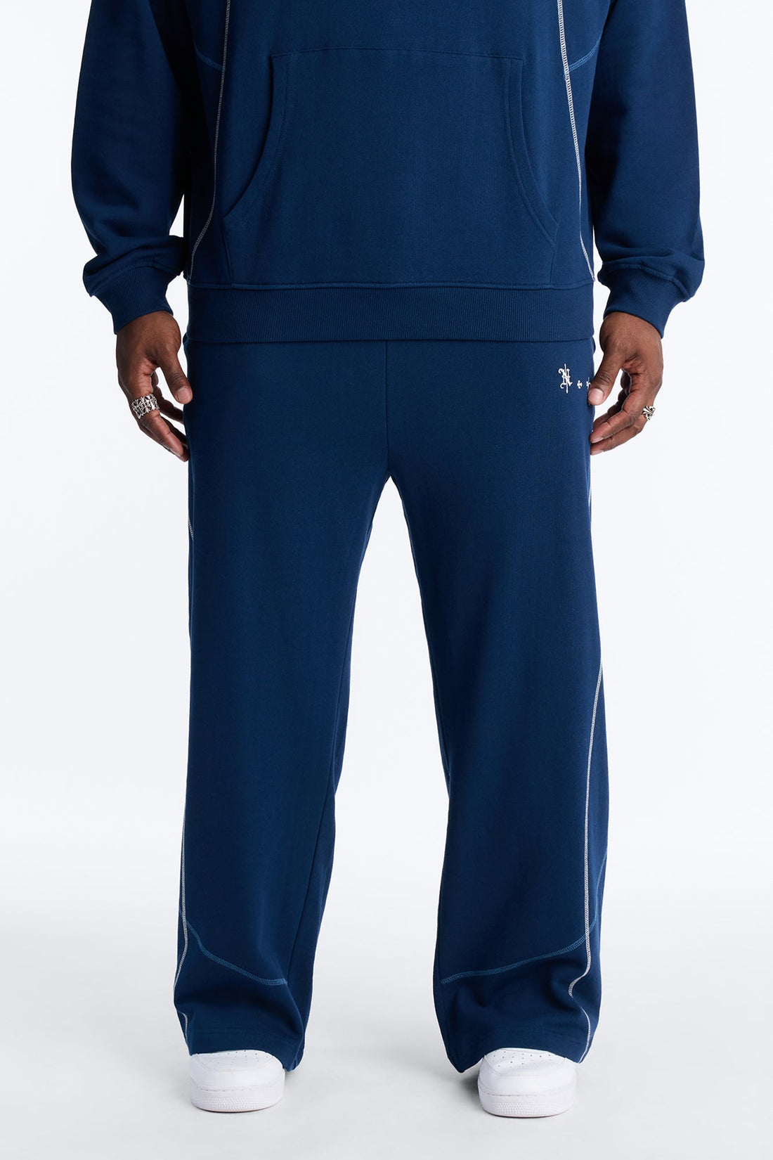 NYC Embroidered Sweatpants - Navy