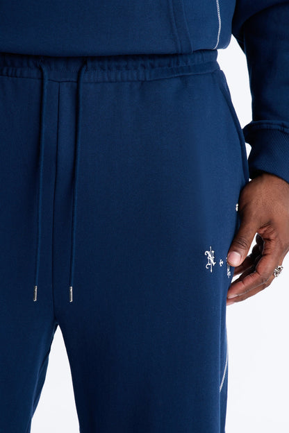 NYC Embroidered Sweatpants - Navy