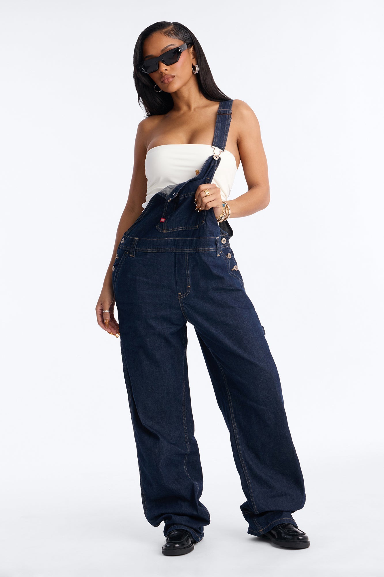 Dickies Denim Overalls - Dark Denim