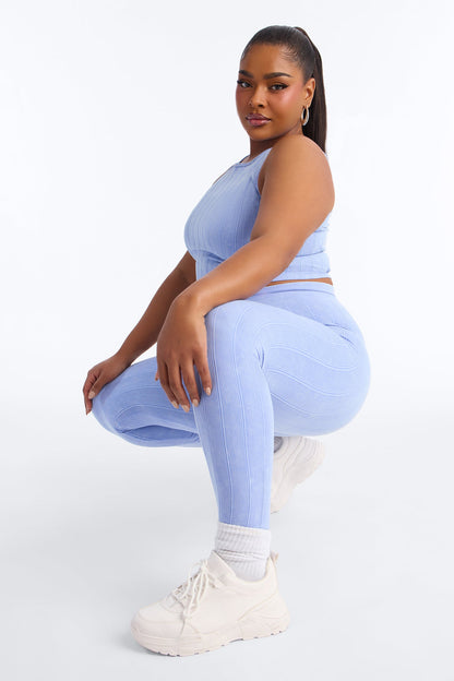 Easy Days Seamless Legging Set - Periwinkle