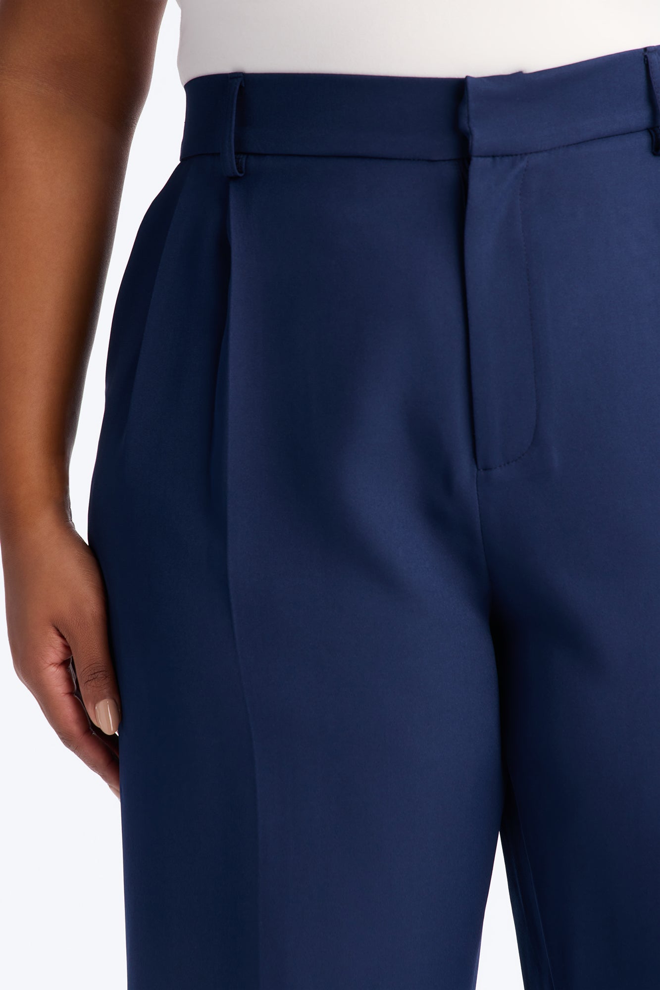 Tall Kendall High Rise Trouser Pant - Navy