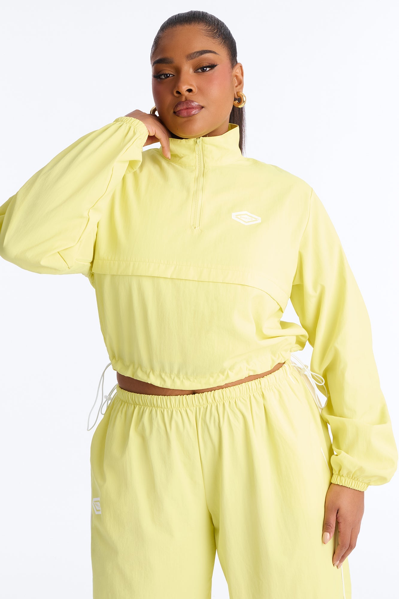 Bella Windbreaker Pant Set - Yellow