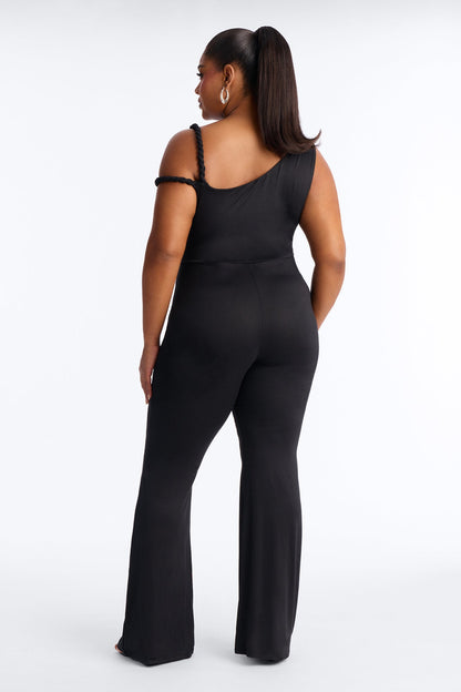 Rhia Twist One Shoulder Jumpsuit - Black