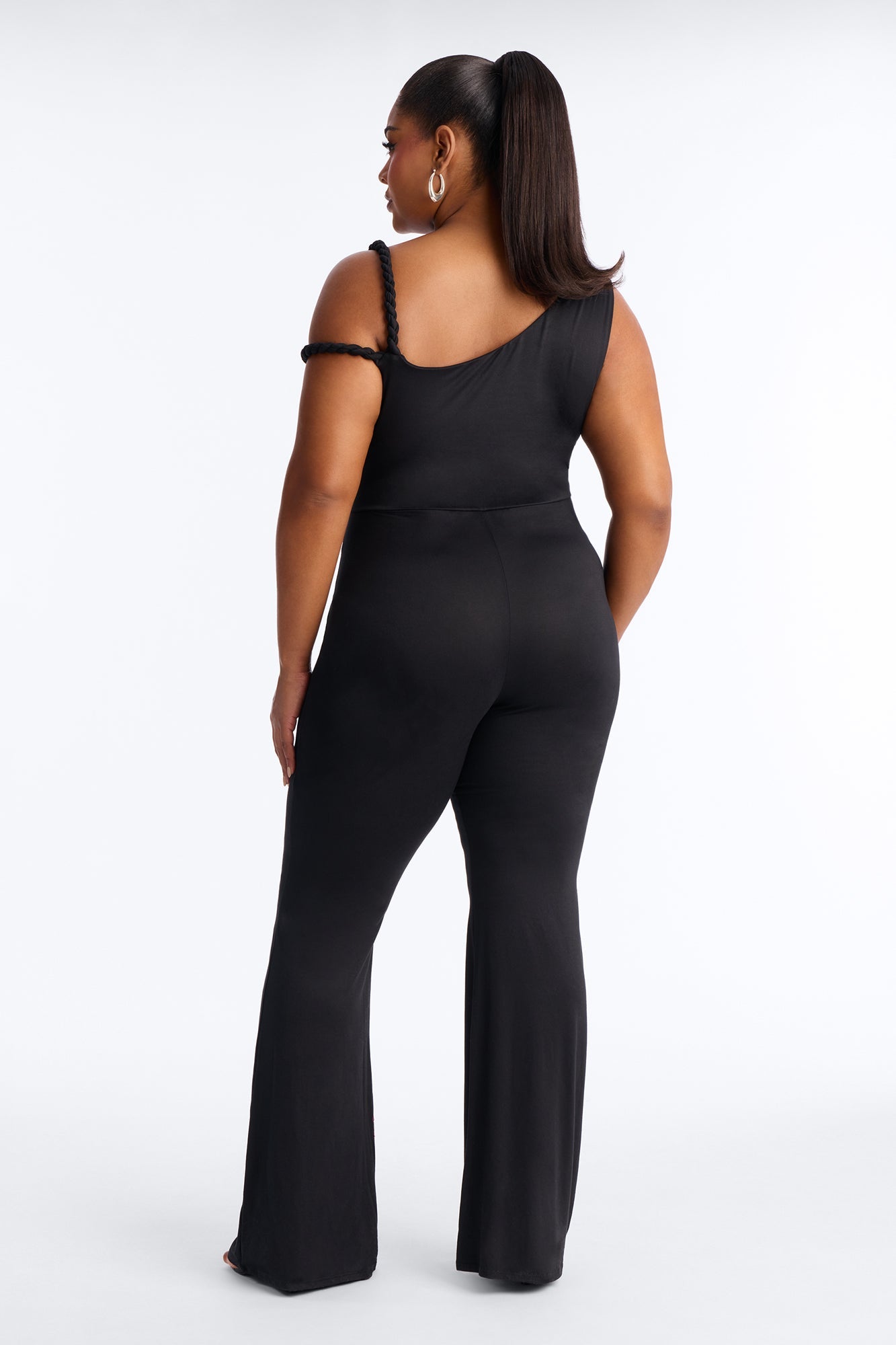Rhia Twist One Shoulder Jumpsuit - Black