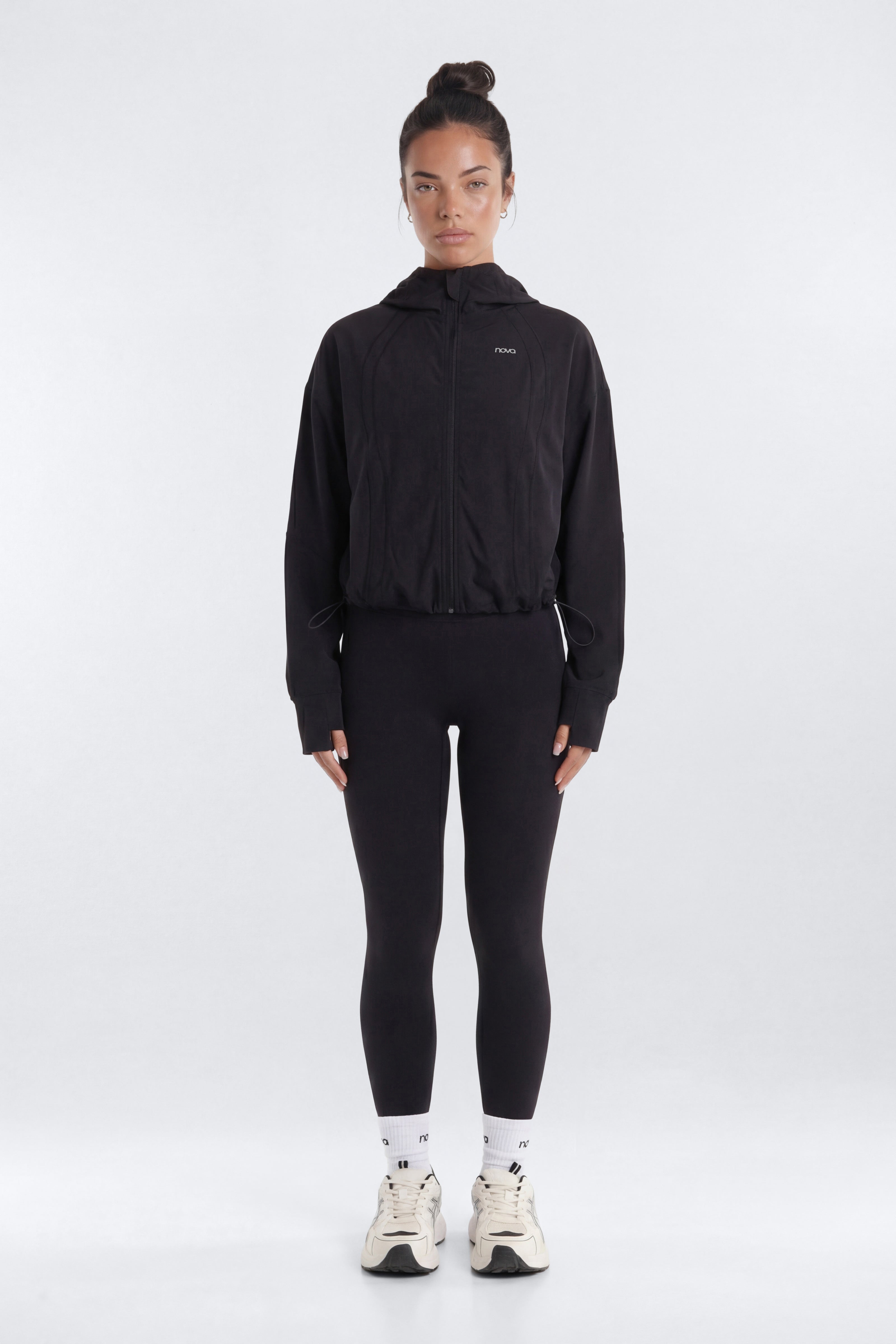 ProStretch™ Front Zip Hoodie Jacket - Black