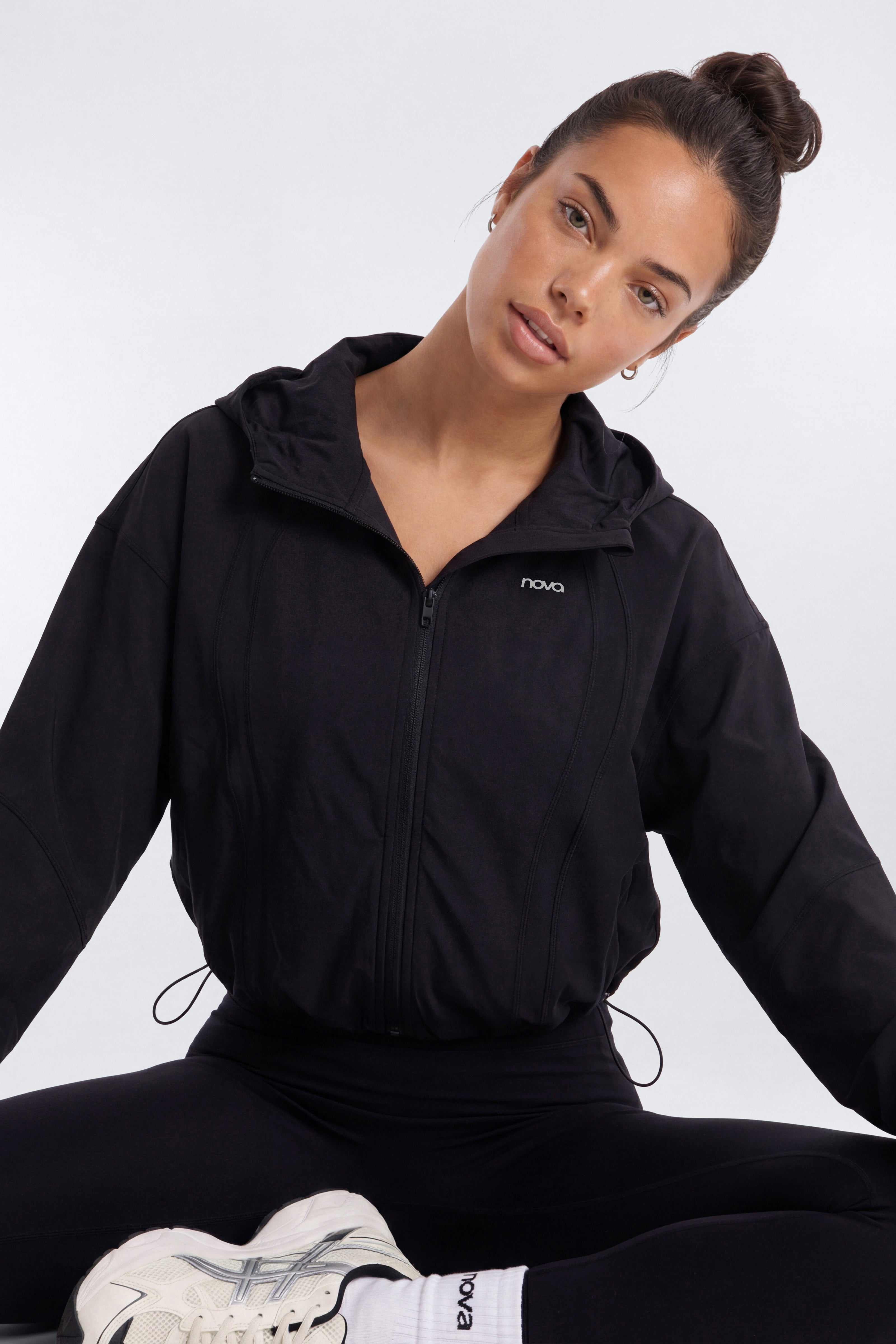 ProStretch™ Front Zip Hoodie Jacket - Black