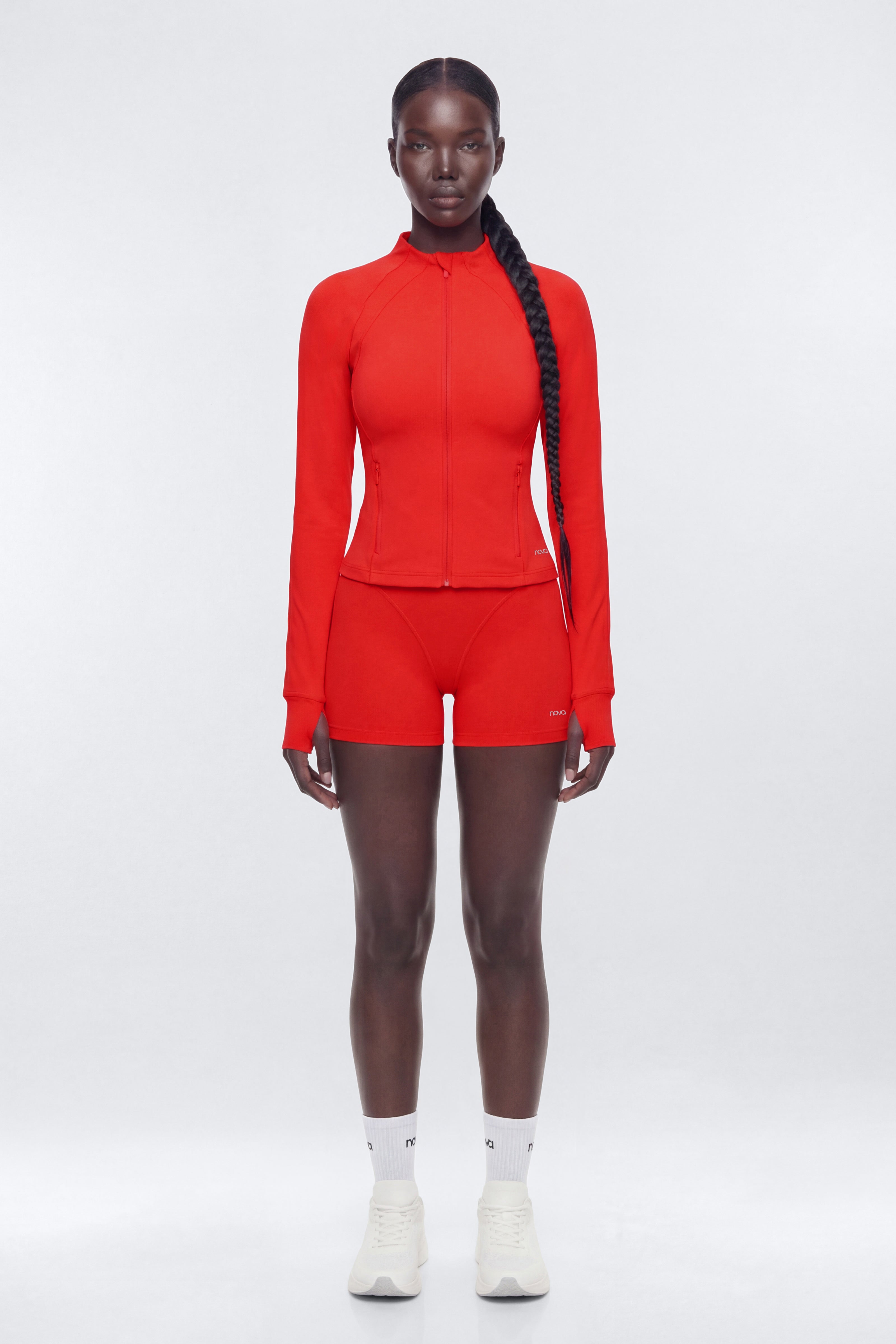 ProStretch™ Front Zip Sports Jacket - Red
