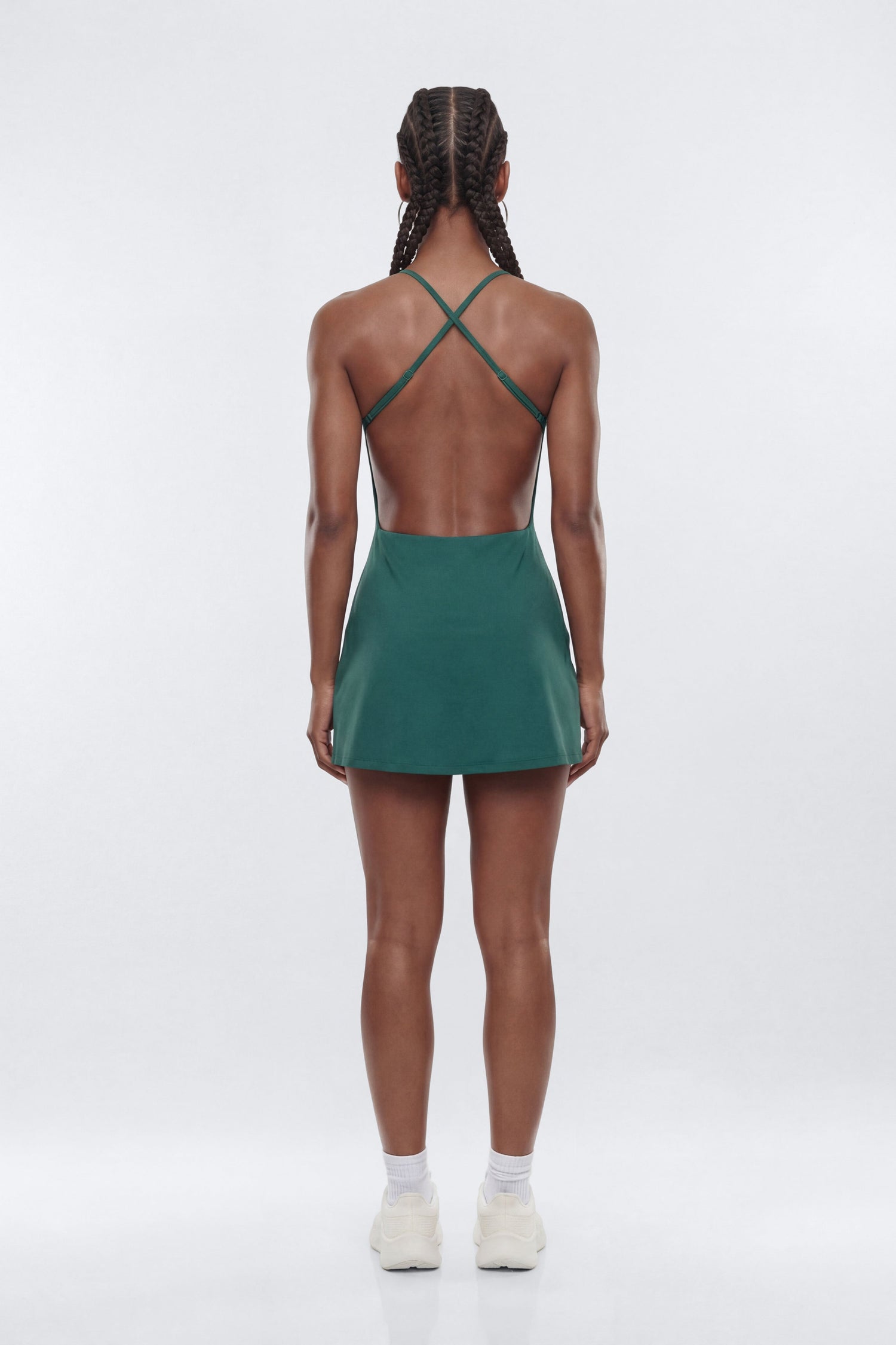 ProStretch™ Open Back Sports Dress - Hunter Green