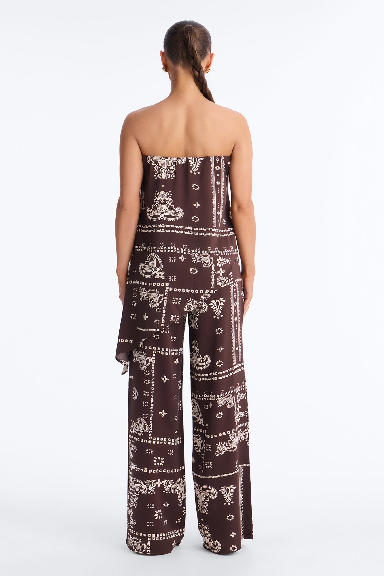 Perfect Instincts Bandana Pant Set - Brown
