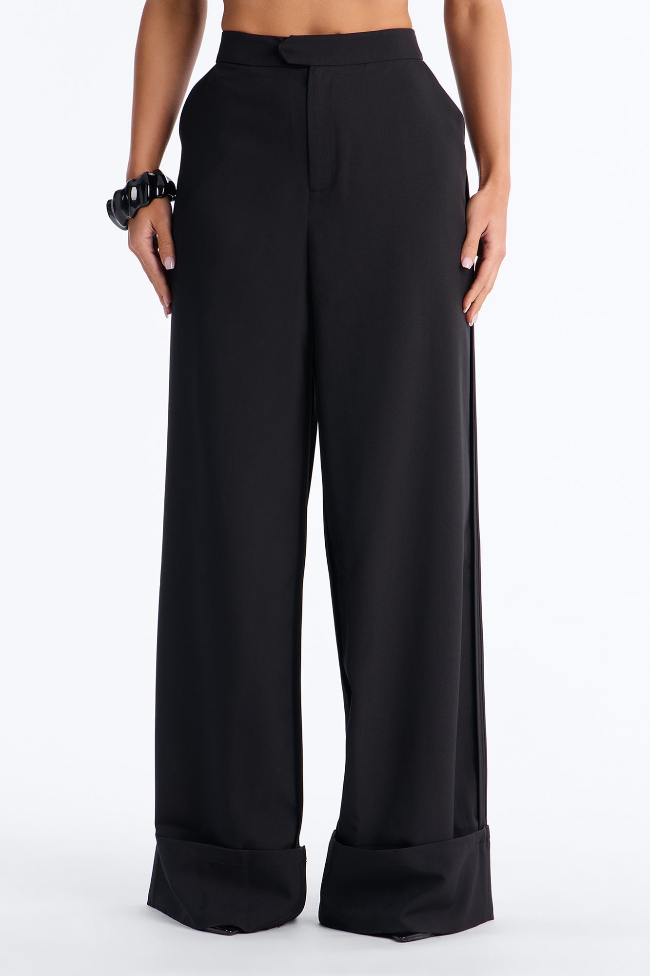 Executive Decisions Cuffed Trouser Pant 32″ - Black
