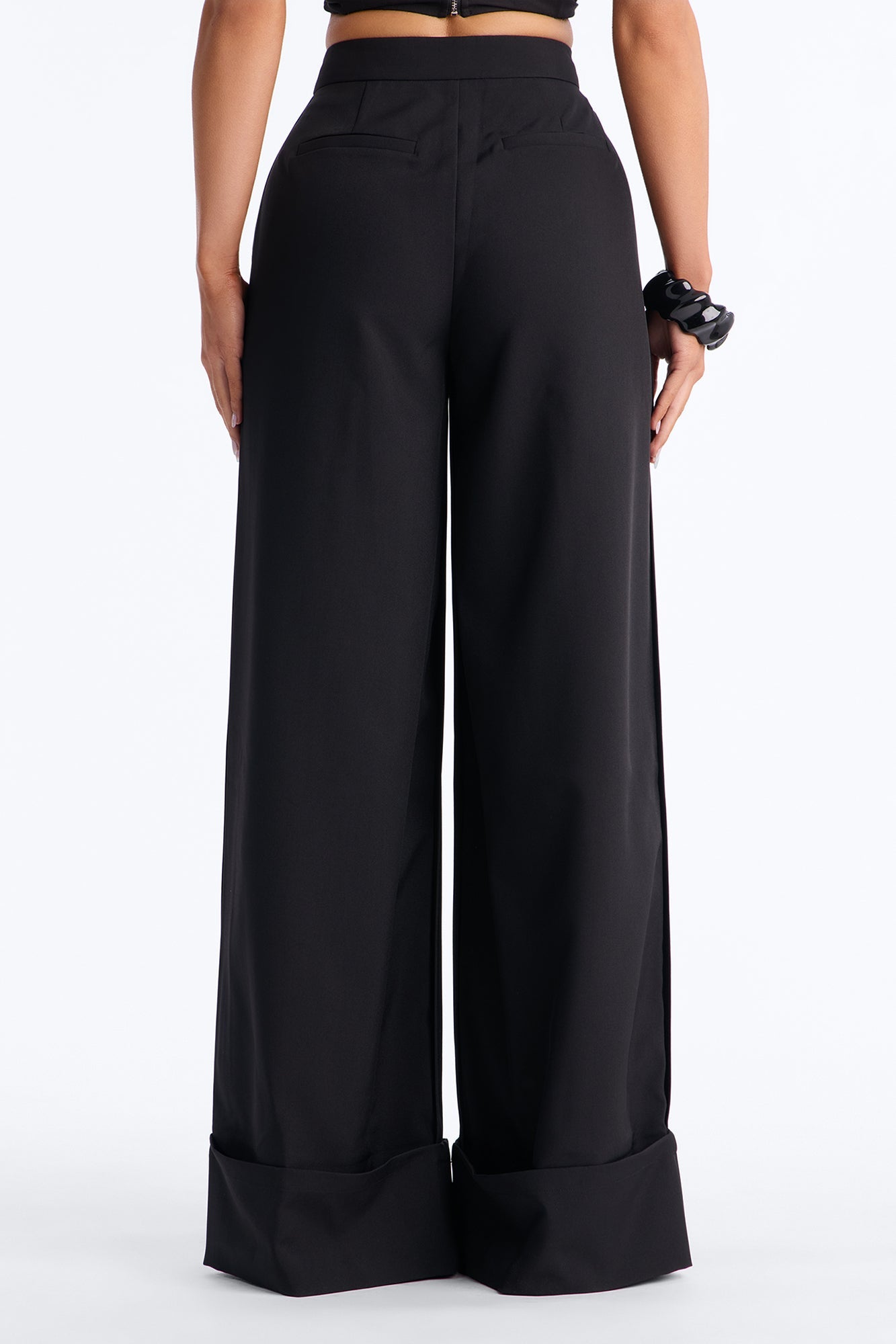 Executive Decisions Cuffed Trouser Pant 32″ - Black