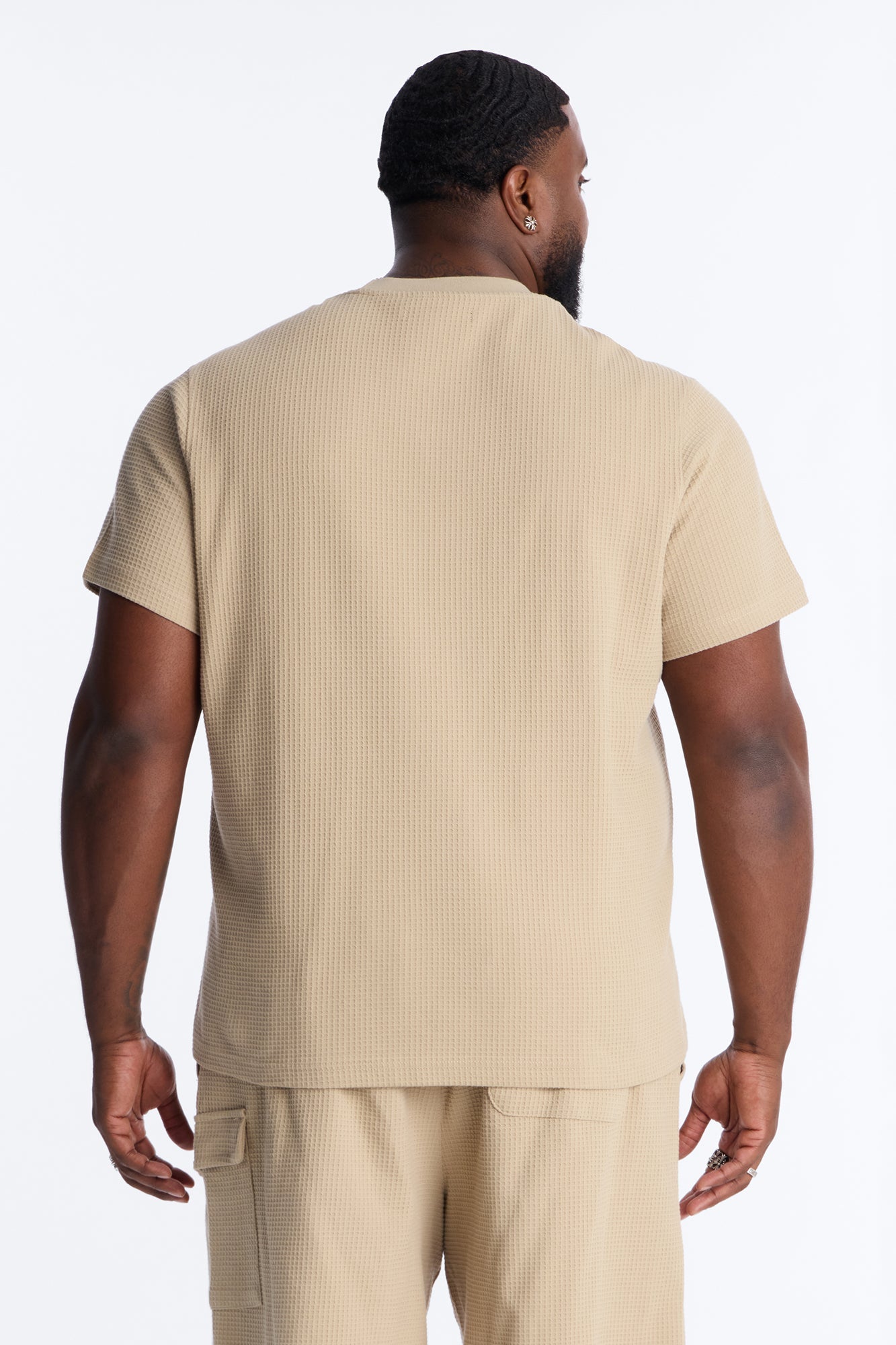 Culver City Waffle Knit Tee - Stone