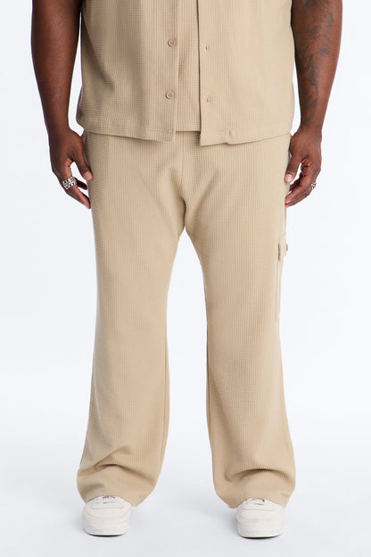 Straight Culver City Waffle Knit Pant - Stone
