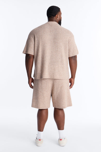 Oversized Venice Sweater Shirt - Stone