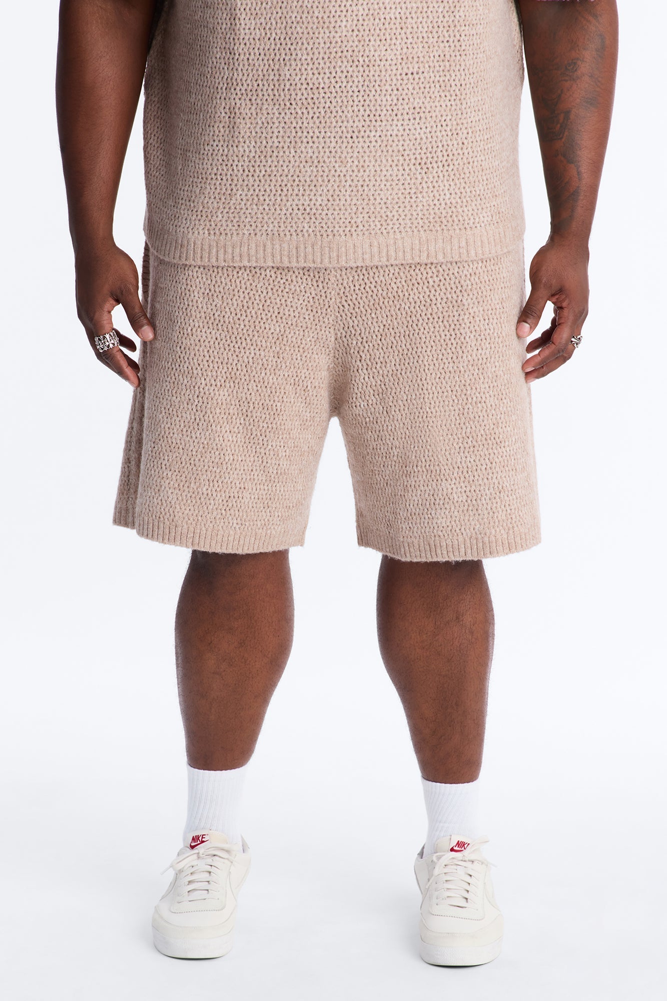 Relaxed Venice Sweater Short - Stone
