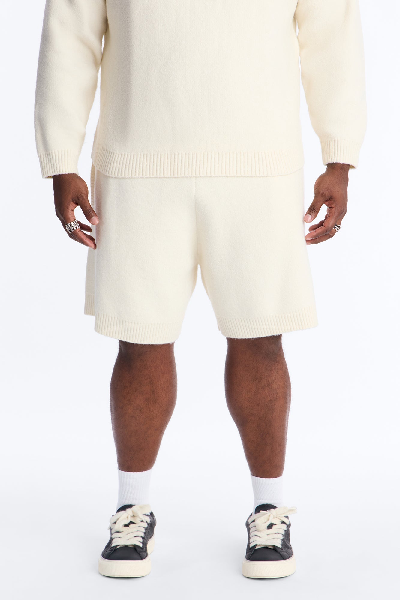 Relaxed Realm Sweat Short - Off White