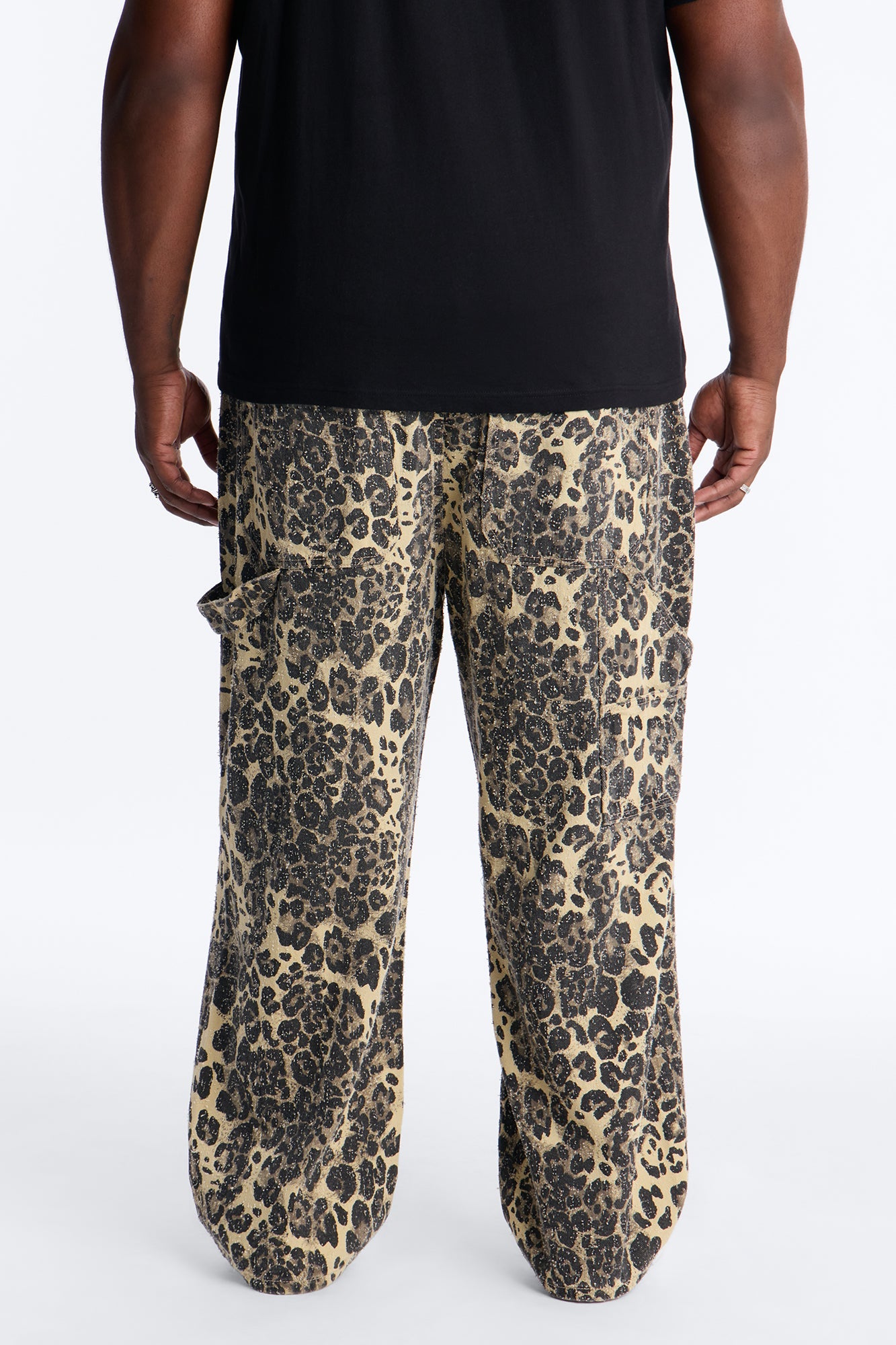 Baggy Double Lives Cheetah Print Pant - Leopard