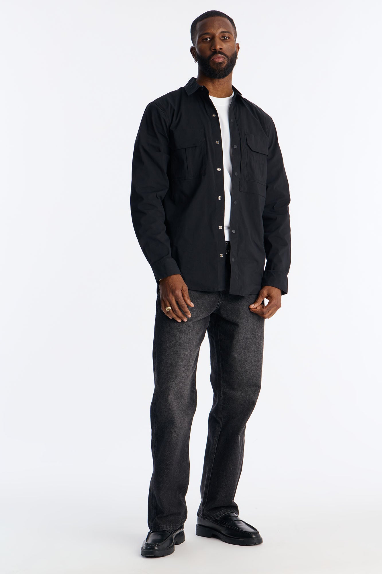 Dickies Utility Long Sleeve Work Shirt - Black