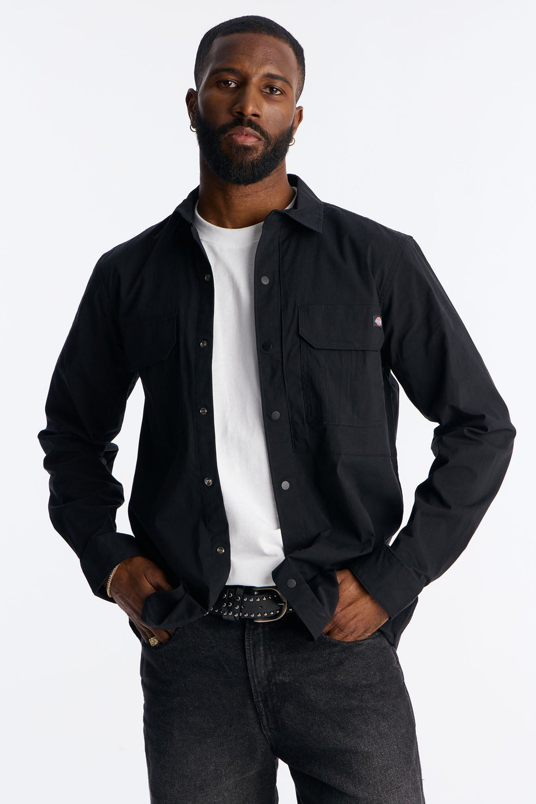 Dickies Utility Long Sleeve Work Shirt - Black