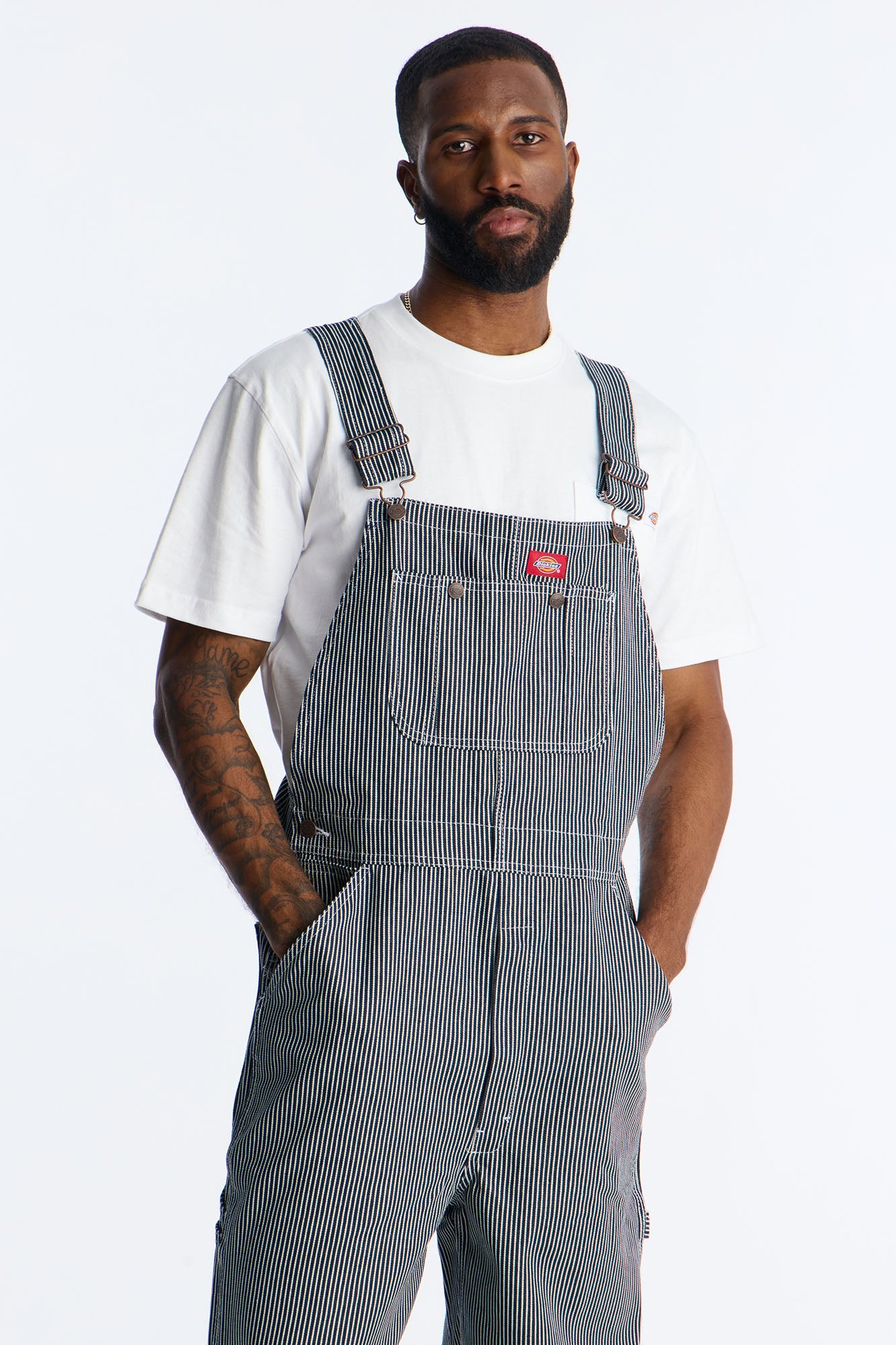 Dickies Hickory Striped Overall - Grey