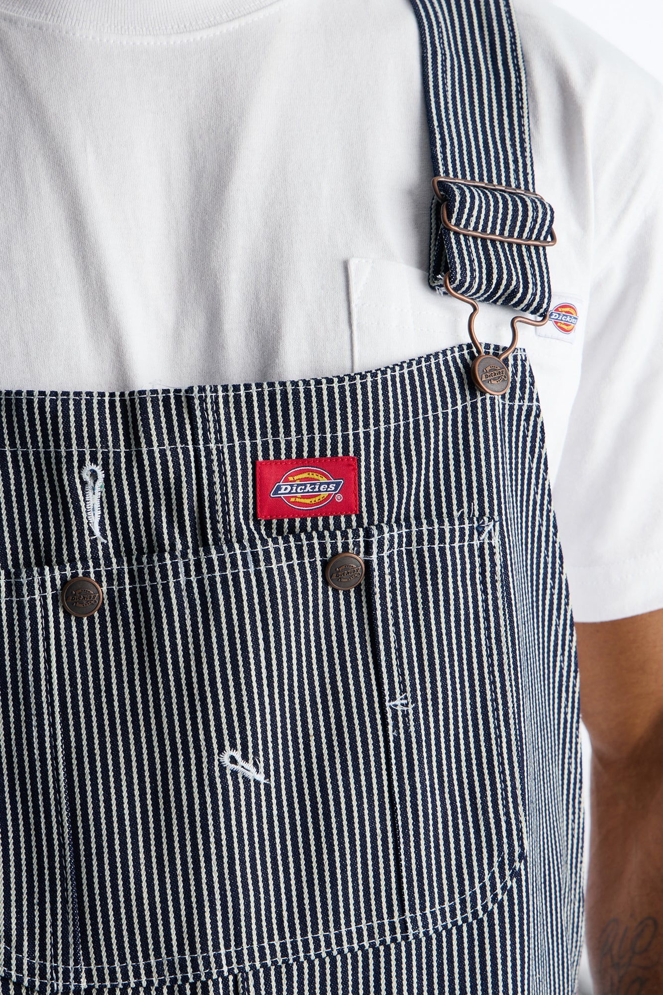 Dickies Hickory Striped Overall - Grey