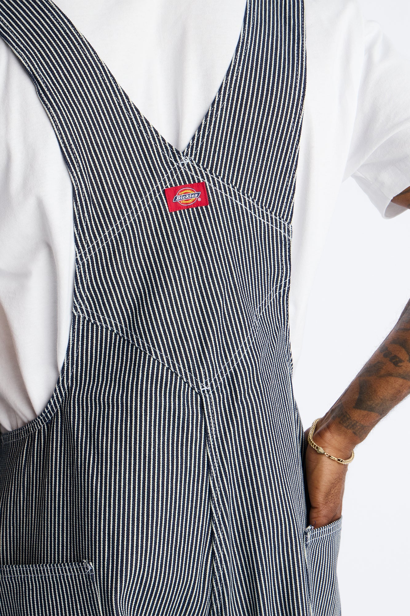 Dickies Hickory Striped Overall - Grey