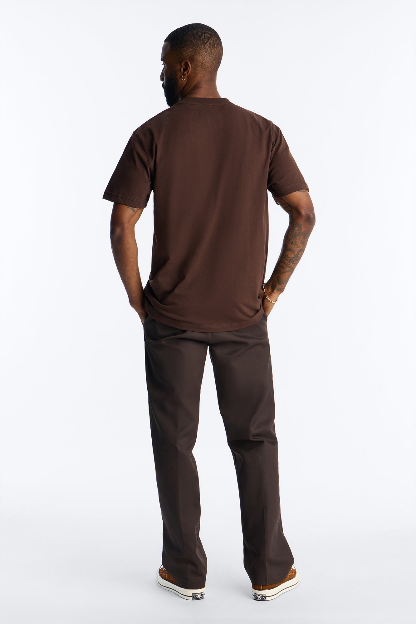 Dickies Heavyweight Short Sleeve Pocket Tee - Brown