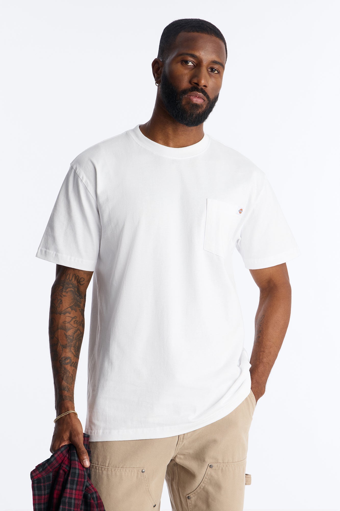 Dickies Heavyweight Short Sleeve Pocket Tee - White