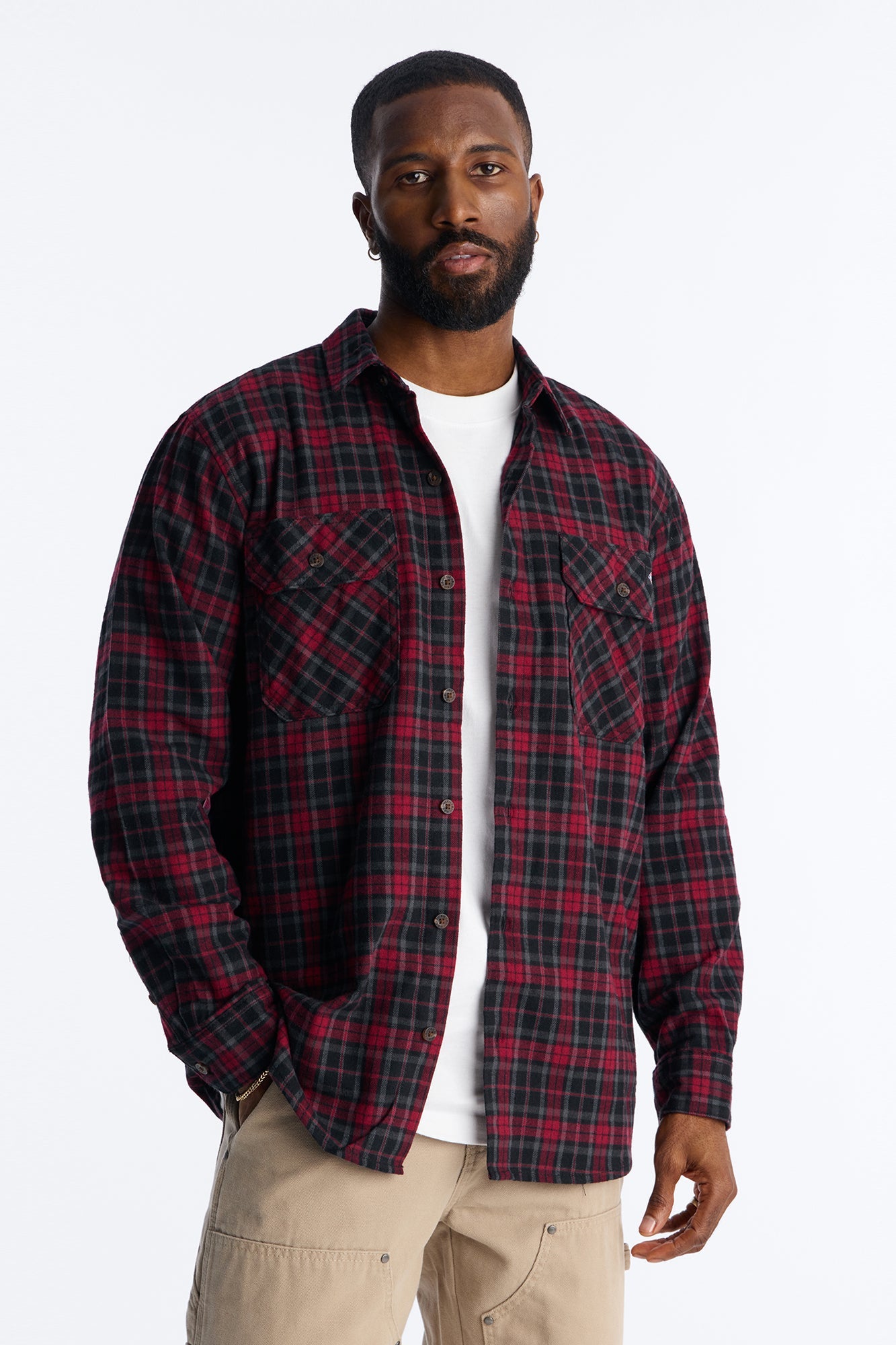 Dickies Flannel Work Shirt - Red