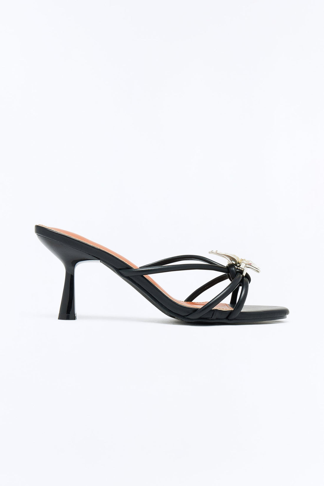 Rhiann Hardware Heels - Black