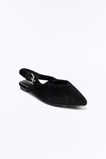 Loreta Slingback Flats - Black