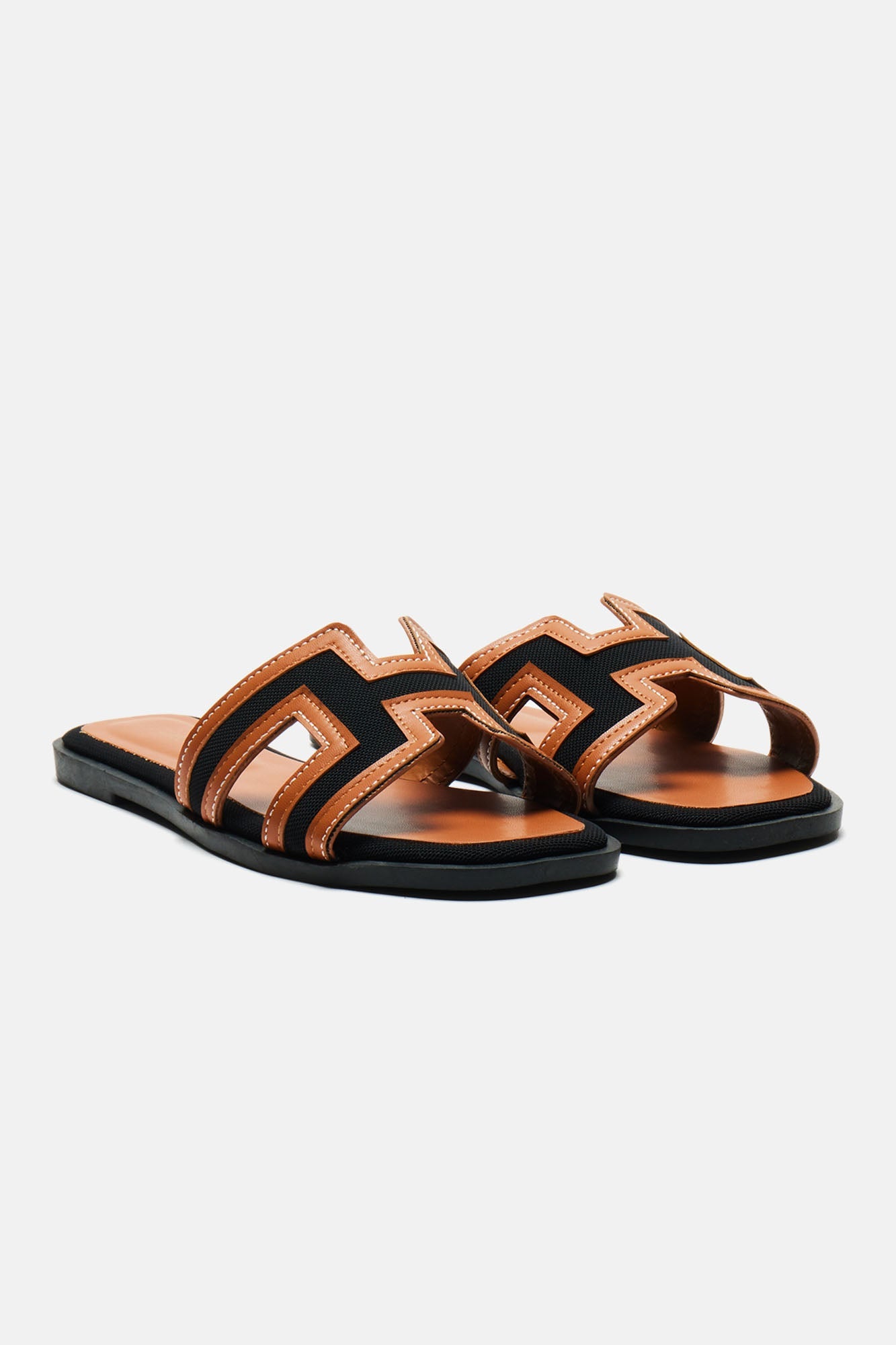 Endless Fun Flat Sandals - Black