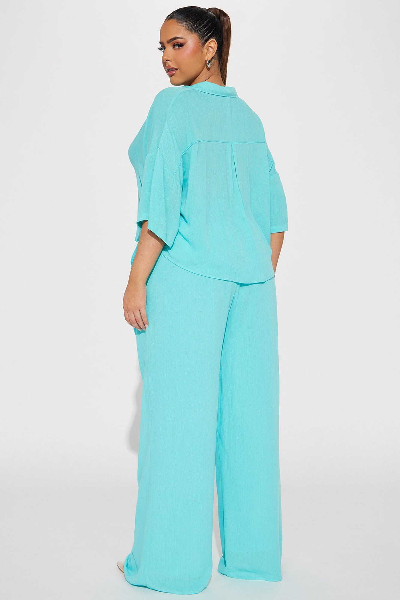 Greece Fantasy Pant Set - Turquoise