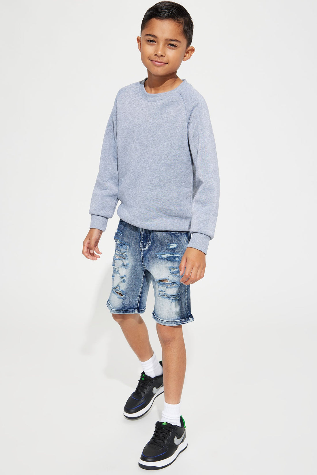 Mini Get In The Mix Denim Short - Indigo