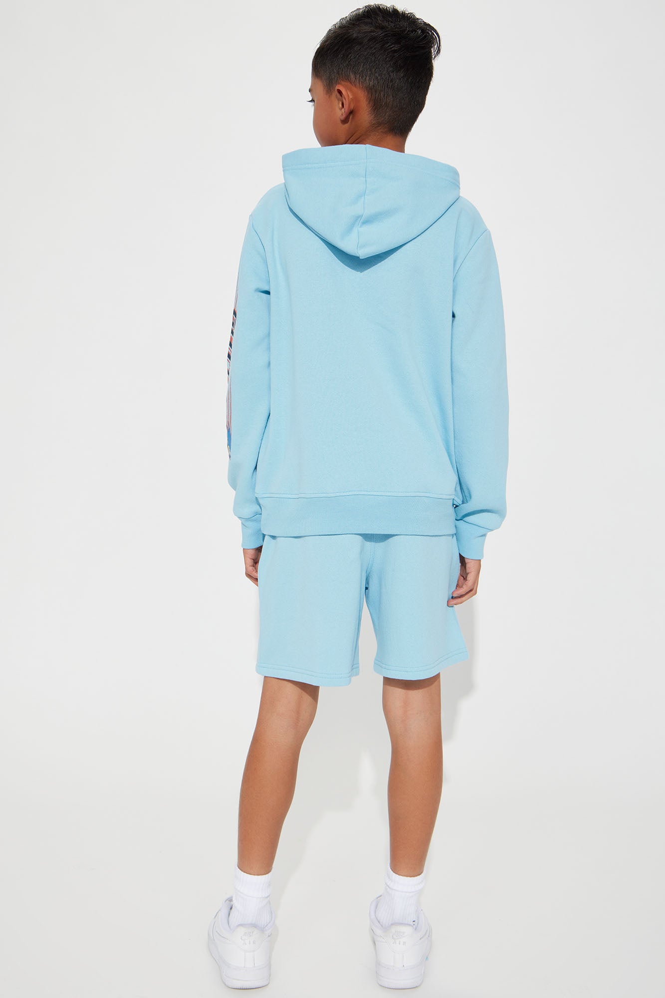 Mini Sonic Gotta Go Fast Fleece Short Set - Light Blue